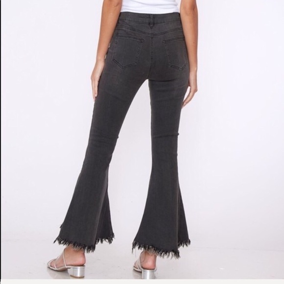 Charcoal Ultra Flared Denim Jeans - Picture 8 of 8